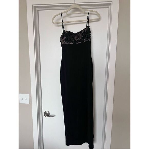Hello Molly black lace maxi dress size medium - Picture 2 of 5